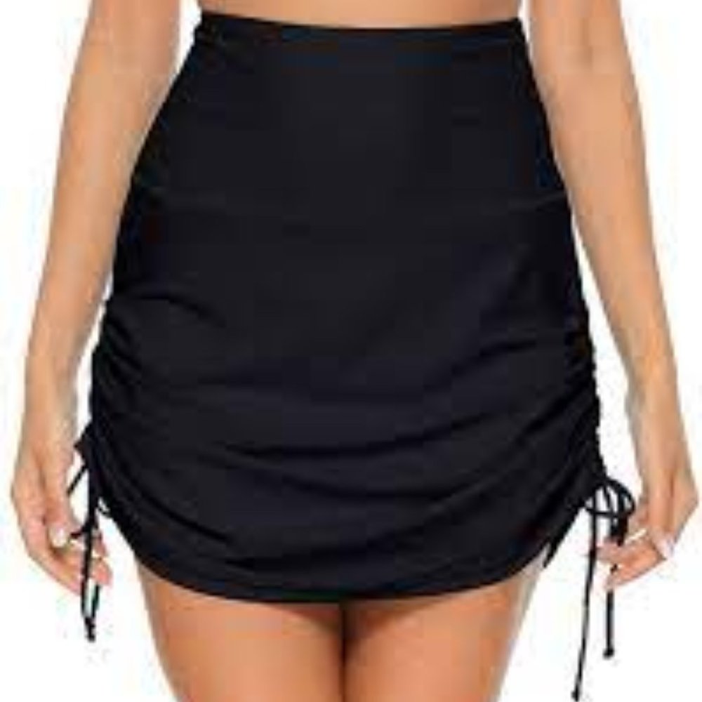Fashion World Womens High Waisted Drawstring Swim